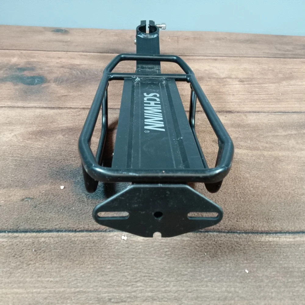 Schwinn Black Bicycle Rear Rack Mountable Cargo Carrier for Bikes